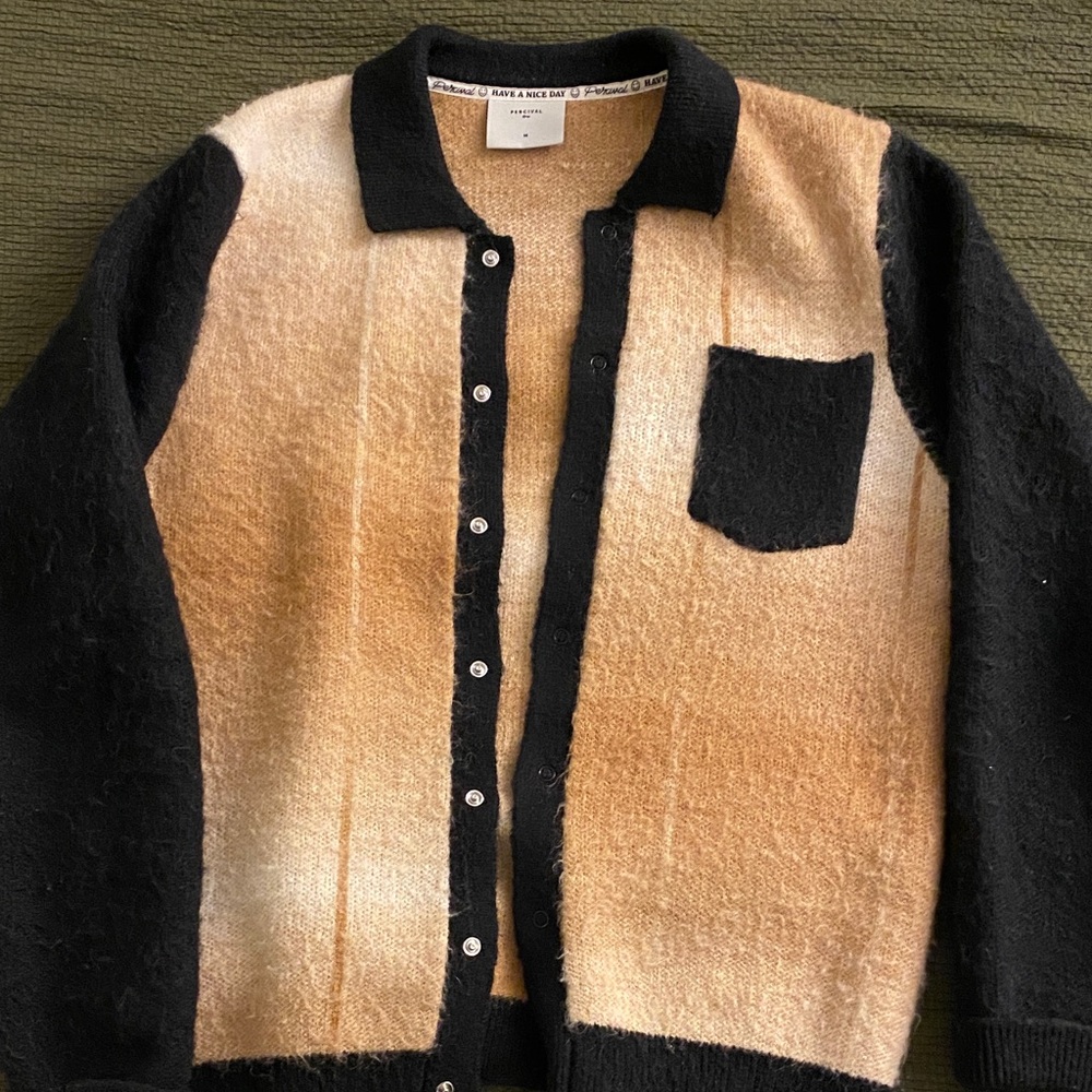 Percival Bobcat cardigan. Mohair blend Sz M